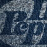 Jeans texture logo mockup psd free download