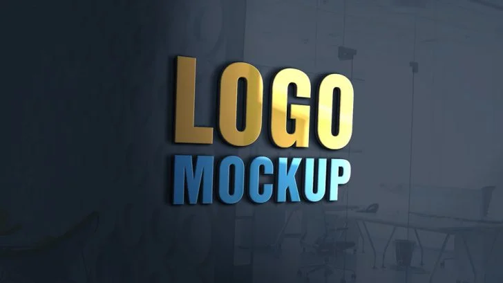 3d glass logo mockup app 3d glass logo mockup app