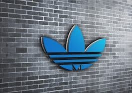 Wall mockup logo brick free psd template