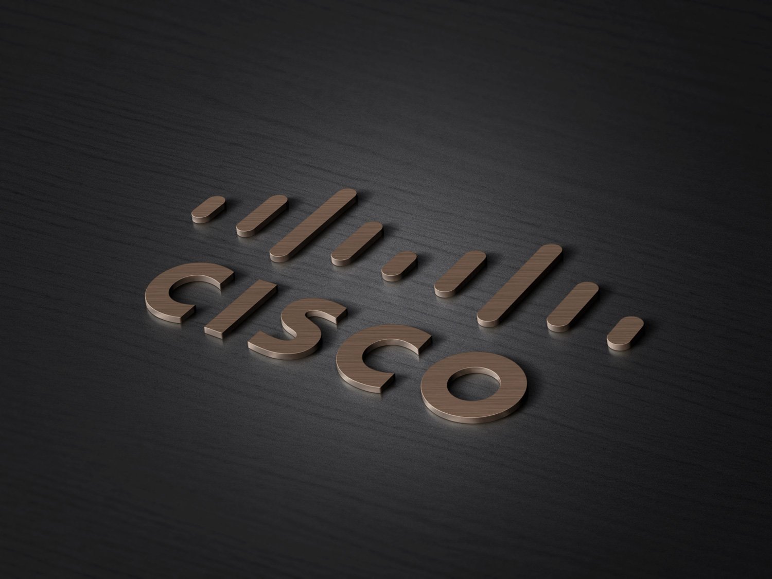 3D Copper Logo MockUp PSD Template