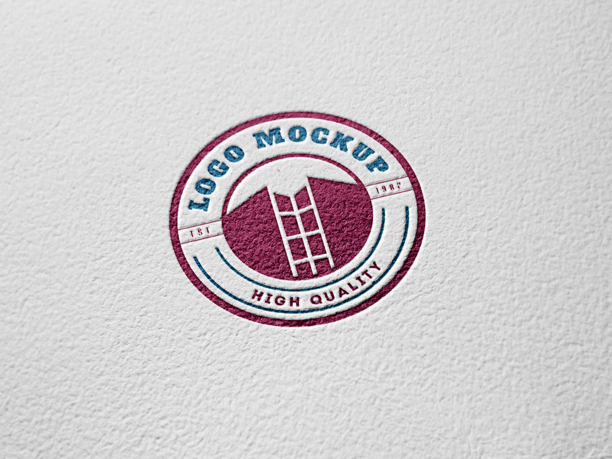 Download Paper Engraved Logo MockUp