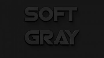 Soft gray text effect free psd