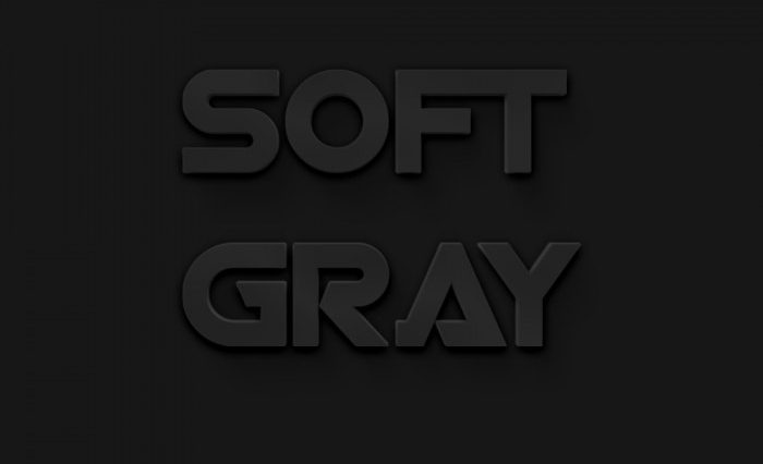 Soft gray text effect free psd
