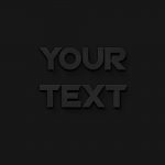 Soft gray text effect free psd download