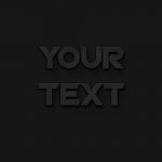 Soft gray text effect free psd download