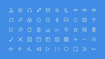 Line icons free download psd