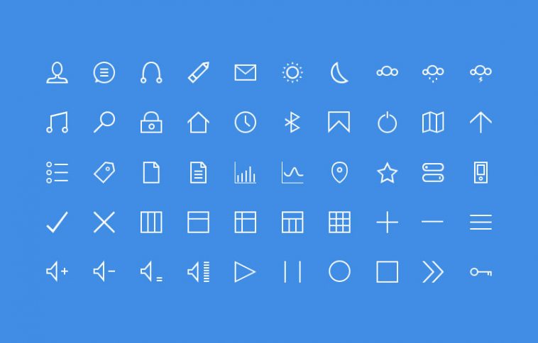 Line icons free download psd