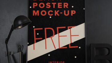 free poster mockup psd