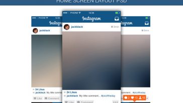 Instagram PSD Template