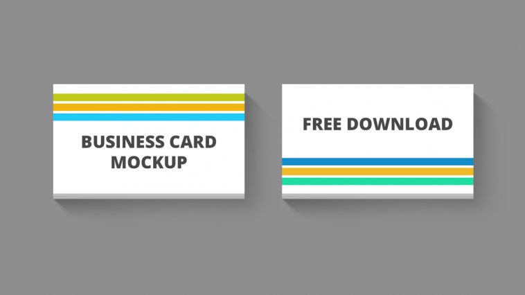 Free Business Card MockUp PSD