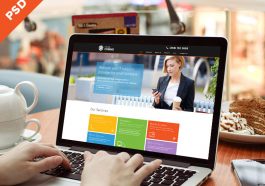 Free website PSD template