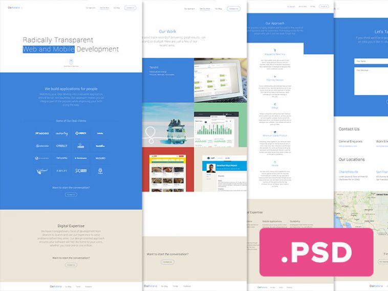 Free Web Design PSD templates