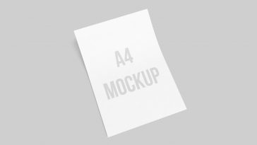 free a4 paper mockup