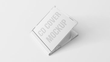 free cd case mockup