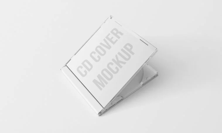 free cd case mockup