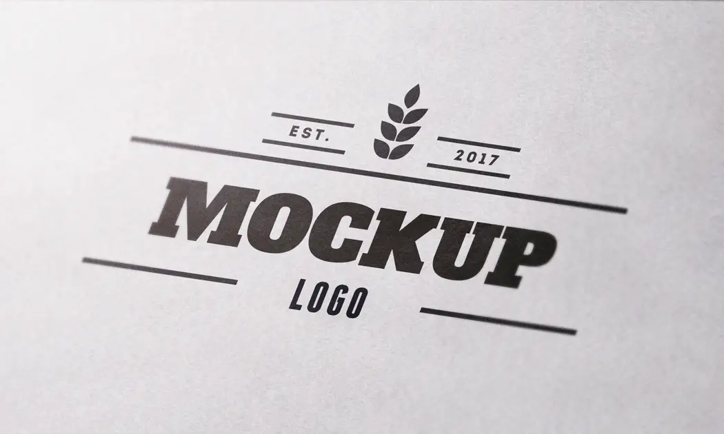 mockup on paper logo Paper Textured Close MockUp Logo Up mockup on paper logo Paper Textured Close MockUp Logo Up
