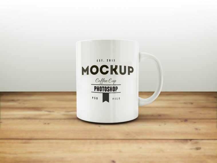 free coffee mug psd mockup