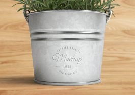 metal embossed free logo mockup