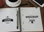 notebook amd sketch book PSD mockup free download