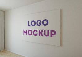 office wall free logo mockup