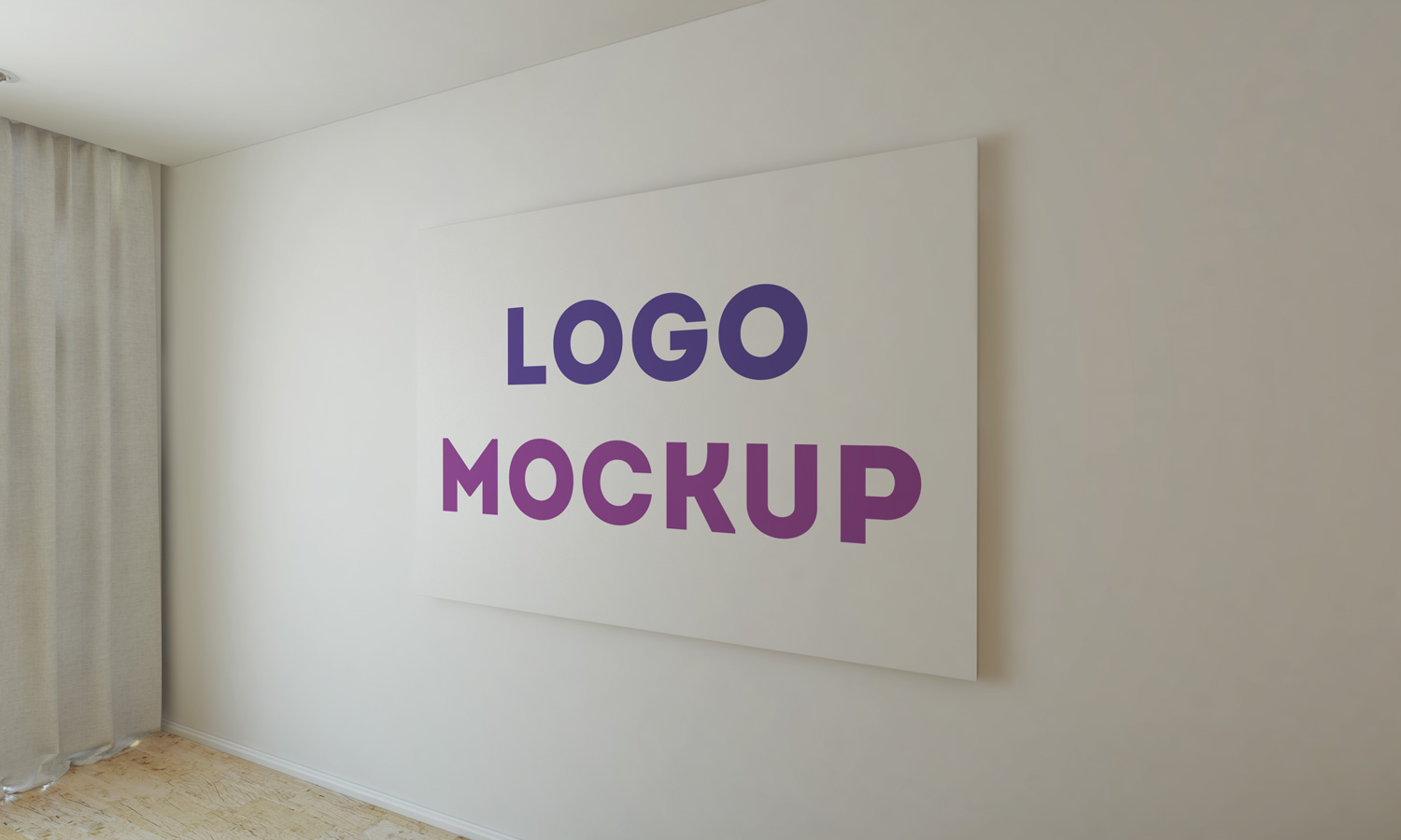 Office Wall Logo MockUp Vol 2