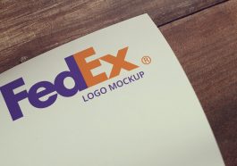 free paper logo mockup template