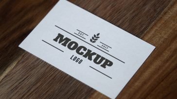 free paper logo mockup