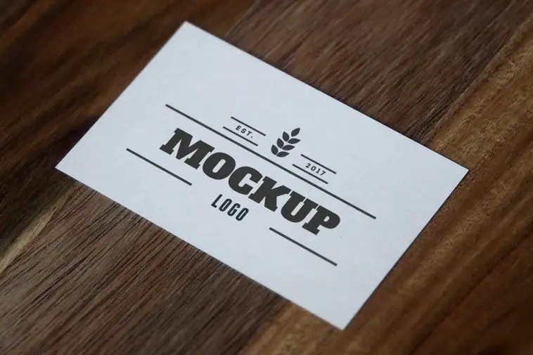 free paper logo mockup