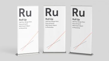 free roll up banner mockup