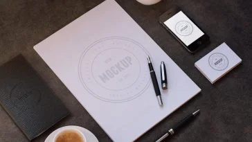 stationary mockup free download