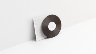 free vinyl case cover mockup