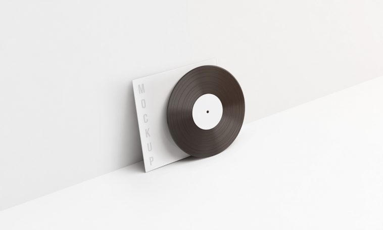 free vinyl case cover mockup