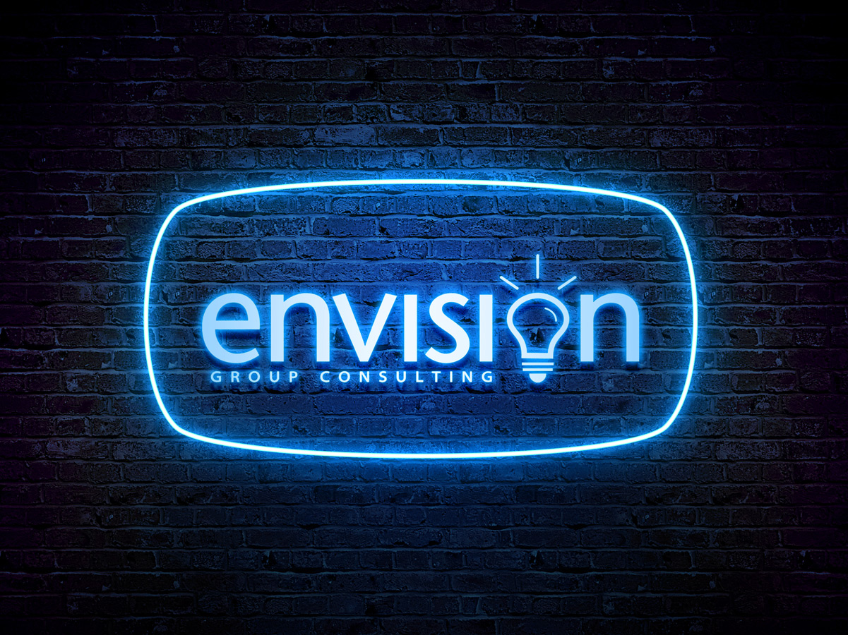 Download Neon Logo MockUp PSD Template