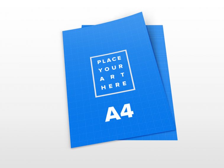 free a4 leaflet mockup