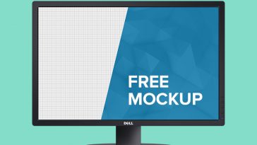 free dell monitor mockup