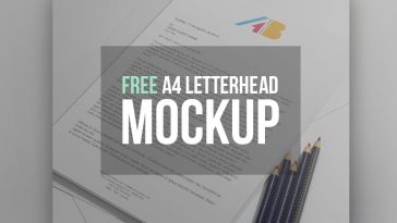 free a4 paper mockup