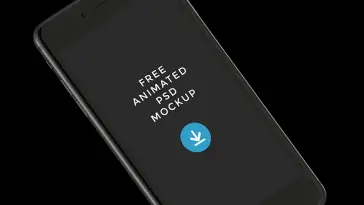 free animated iphone mockup psd