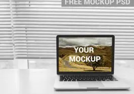 macbook pro mockup front view