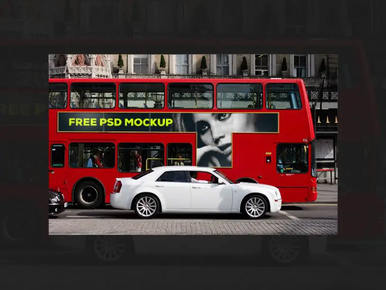 free bus wrap mockup template