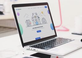 free macbook pro mockup sideview