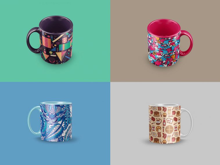 free mug mockup psd