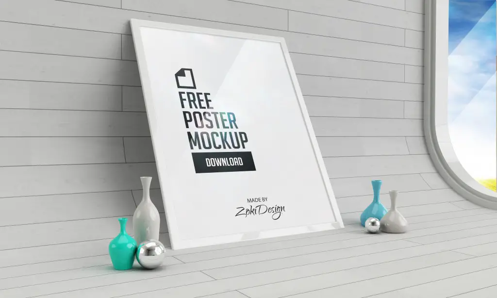 free poster mockup psd