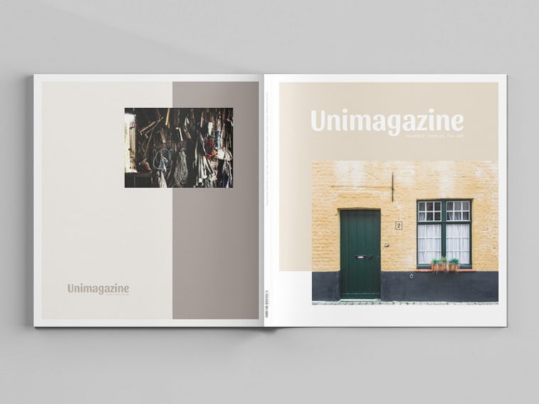 square magazine mockup