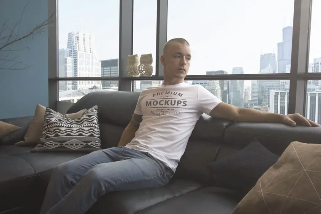 Download Free White T-shirt Mockup PSD