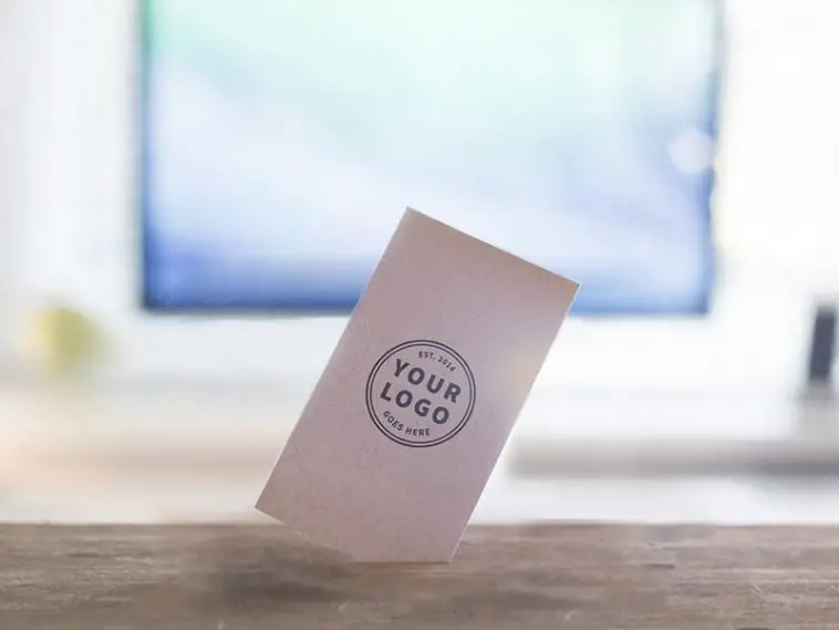 logo mockup paper card