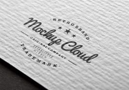 paper logo mockup free download