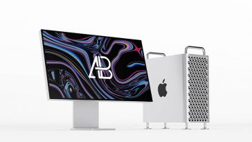 Mac Pro 2019 MockUp PSD Free Download