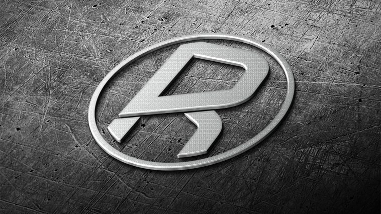 3d logo mockup steel