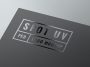 Spot uv logo mockup