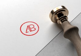 Stamped paper logo mockup